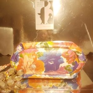 euc maurizio taiuti hand painted floral purse